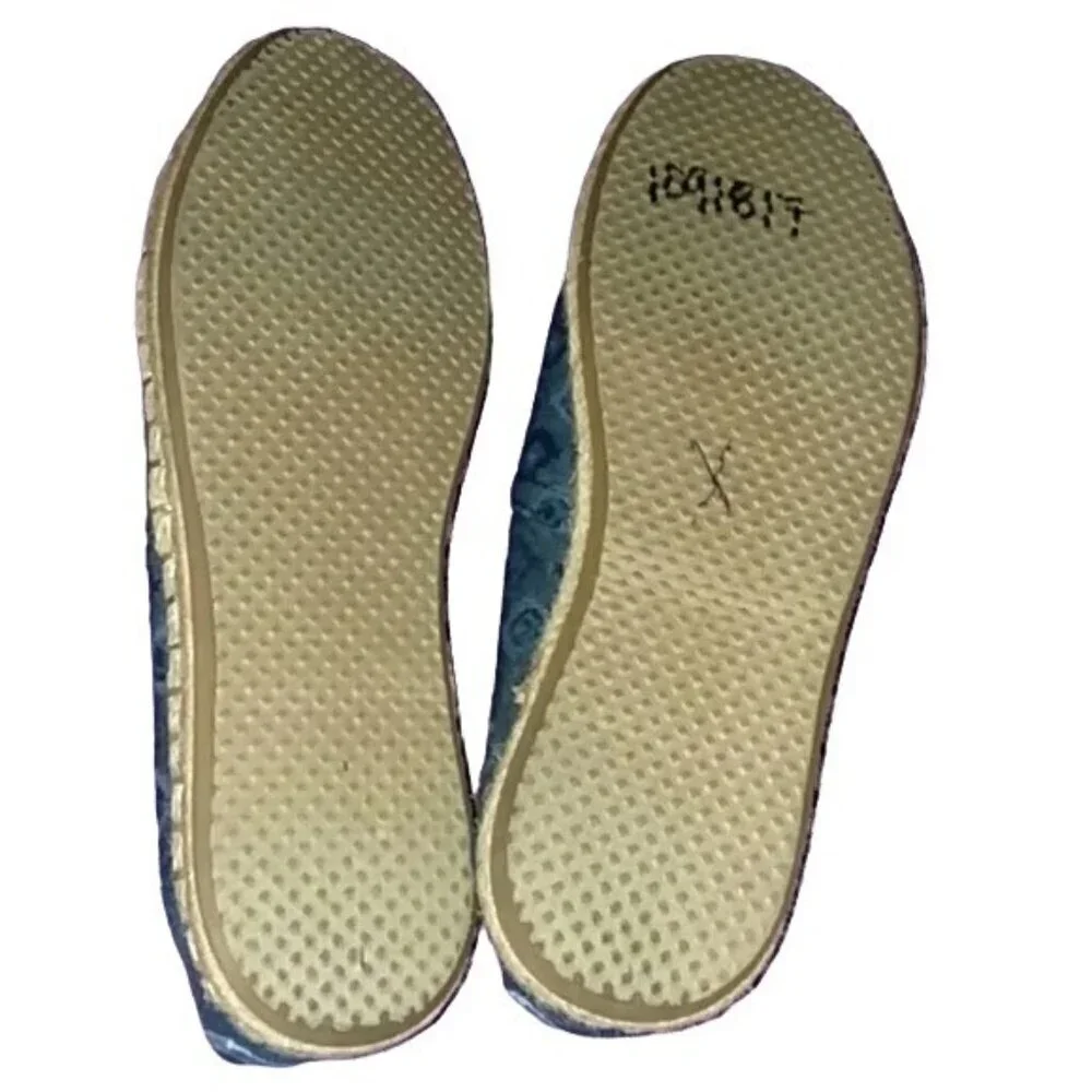 TOMS Blue Tribal Print Alpargata Espadrilles